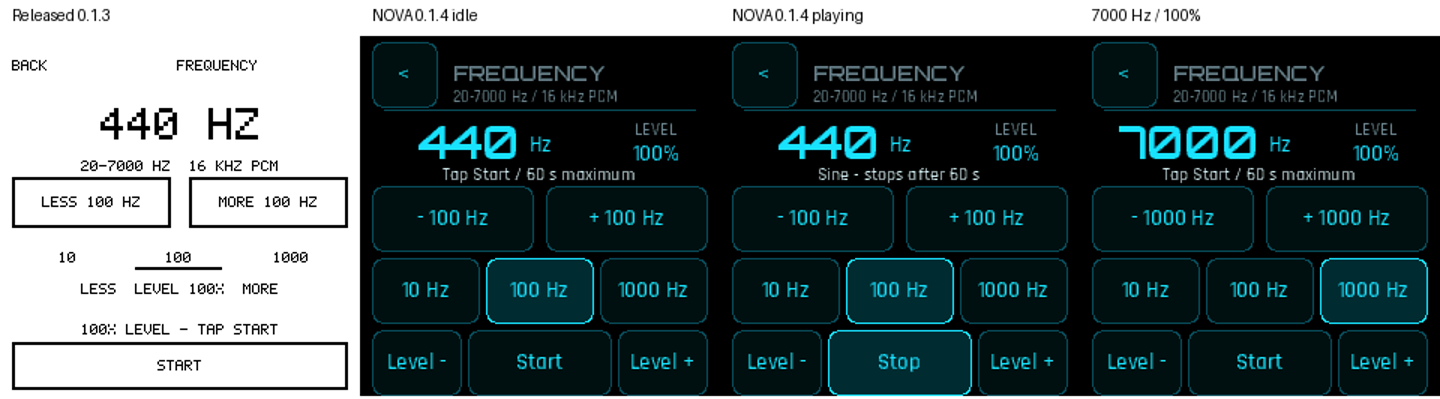 Tone generator — idle